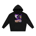 Purple Ben Oversize Fleeced Hoodie